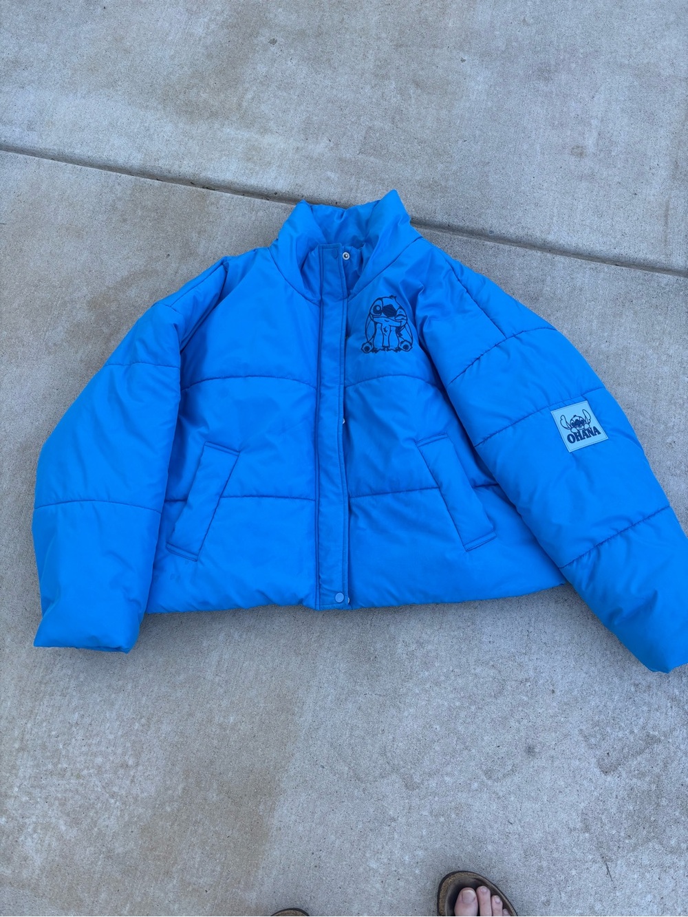 Disney Stich Puffer Jacket XL